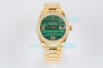 Rolex President Datejust 31mm Malachite Green Yellow Gold Diamond Bezel Rolex EW Factory Watch